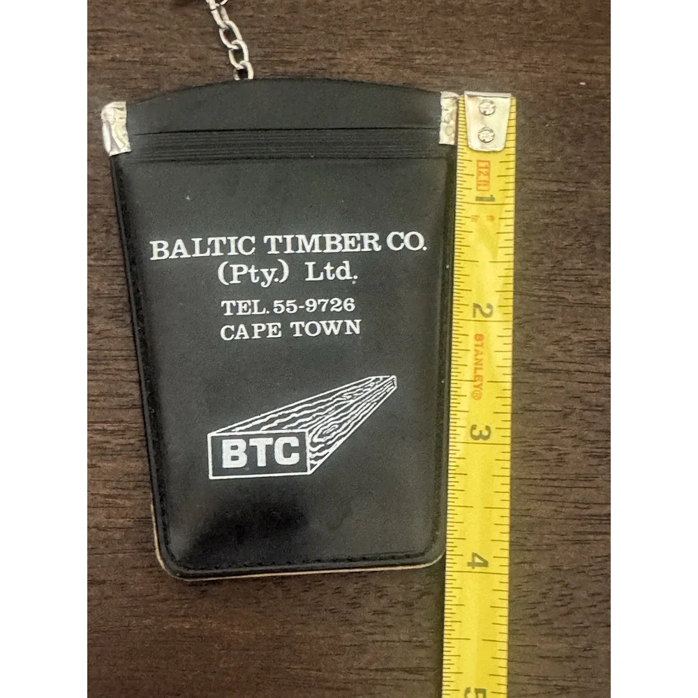 Baltic Timber Co Cape Town South Africa Vinyl Key Chain Change Pouch Coin Purse